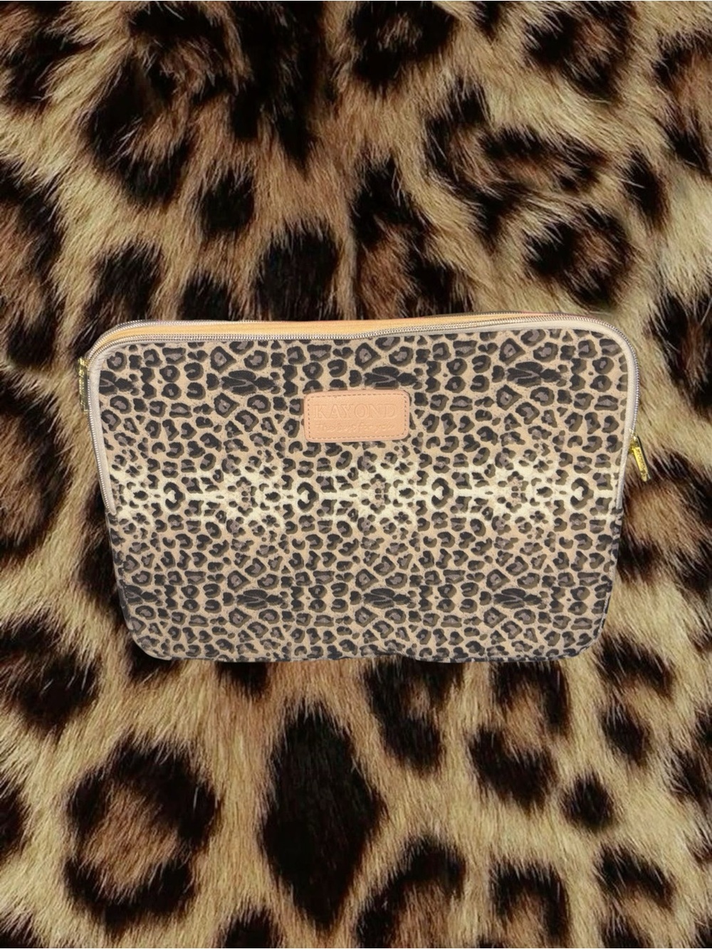 Leopard Print Laptop Pouch